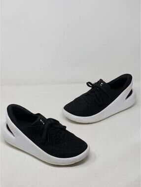 Kizik Roamer Knit Shoes Mens Size M 6 W 7.5 Black Handsfree Low Top Sneakers